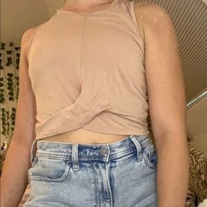 Cute tan tank top!